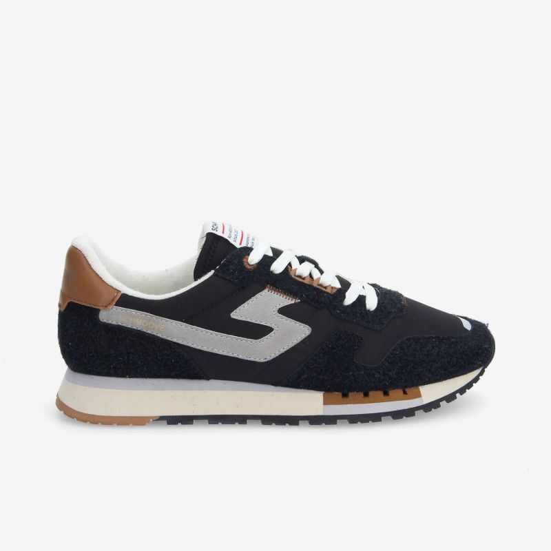 ATHENE RUNNER M - H.SUEDE/NYLON - BLACK